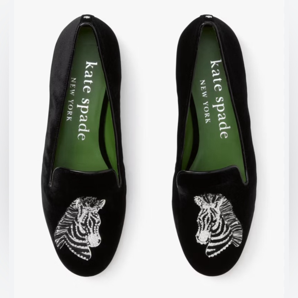 Kate Spade Lounge Zebra Loafers